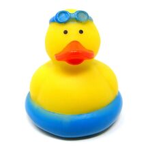 Beach Rubber Duck Blue Tube Googles 2 inch Jeep Gift Hide Cruise Pool US... - $8.92