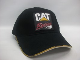 Cat Racing Rubber Patch Hat Black Hook Loop Baseball Cap - £15.92 GBP