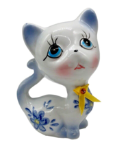 Cat Figure Figurine Anthropomorphic Vintage Kitty Kitten Mid Century Cer... - $31.43