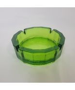 Vintage MCM Blenko Green Blue Pebble Glass Octagon Ashtray Large Heavy R... - $606.27 MXN