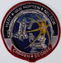 NASA SPACE SHUTTLE STS-41C MISSION PATCH HART, VAN HOFTEN, NELSON, CRIPPEN - $5.24
