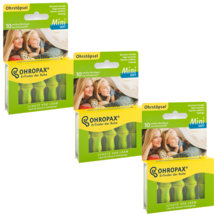 Ohropax Mini SOFT ear plugs 24ct./3 boxes made in Germany FREE SHIPPING - $23.75