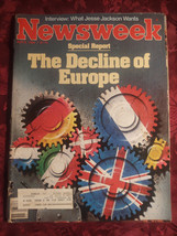 NEWSWEEK Magazine April 9 1984 Decline Of Europe Date Rape Paris Fashion - £6.74 GBP