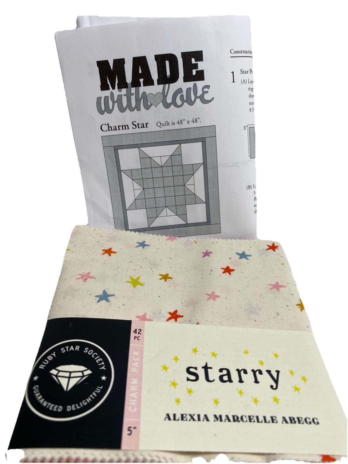 Made with Love Charm Star Quilting Kit NEW - $19.94