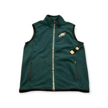 Philadelphia Eagles NFL Men&#39;s Full-Zip Fleece Vest Jacket Green Size S, M - £42.48 GBP