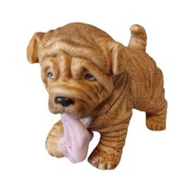 HJG Puppy Pals Shar PEI Pug Dog Figurine made in Sri Lanka 8917 - $8.56