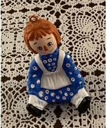 Simon and Schuster Raggedy Ann Plastic Christmas Ornament 3 inch Vintage... - £9.47 GBP