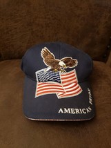 USA American Pride Hat God Bless America Mens eagle flag adjustable - £8.00 GBP