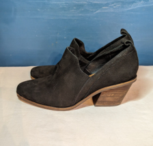 Lucky Brand Vennia Leather Ankle Boots Women&#39;s Size 7.5M/38 Black - £27.99 GBP