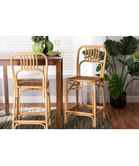 Auden Natural Brown Rattan Counter Stool - €206,85 EUR