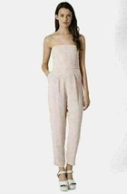 Topshop Tailored Strapless Jumpsuit Sz 4 Blush pink - $1,809.22 MXN