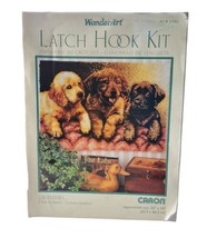 WonderArt Latch Hook Kit - Lab Puppies 24in x 34in 60.9x86.3cm #4386 New... - $14.84