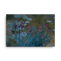 Claude Monet Irises and Water-Lilies, 1914-17 Canvas Print - £79.15 GBP+