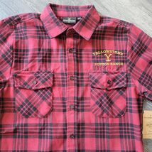 Yellowstone Flannel Shirt Men’s Size S Red Black Long Sleeve Dutton Ranc... - $11.87