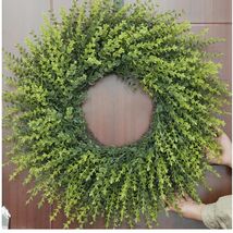 Handmade 28-Inch Boxwood Wreath for All Seasons - Perfect Indoor/Outdoor... - $113.80