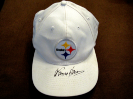FRANCO HARRIS JACK HAM PITTSBURGH STEELERS HOF SIGNED AUTO NFL FIELD CAP... - $296.99