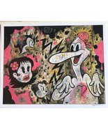 MOLLY AND THE BIRD BEAK FANDANGO12x15" signed print Frank Forte Pop Surrealism - £18.36 GBP