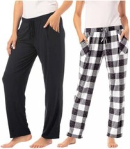 Lucky Brand Womens Front Pockets Lounge Pant 2 Pack, XX-Large - $44.50