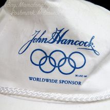 Vintage Olympics Snapback Hat Cap John Hancock Worldwide Sponsor Rings Y... - $29.70