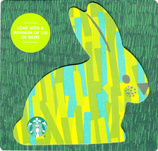 Starbucks 2020 Easter Green Bunny Collectible Gift Card New No Value - £2.38 GBP