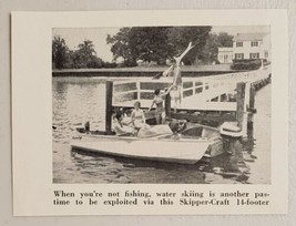 1957 Magazine Photo Skipper-Craft 14-FT Fishing &amp; Skiing Boats - $7.95