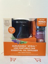 Essential Oil USB Portable Fan Diffuser  w/ Himalayan Cedarwood Oil by GuruNanda - £11.76 GBP