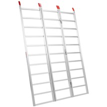 VEVOR Tri-Fold Aluminum Loading Ramp 1500 lbs 77"x54" Heavy Duty Folding Ramps - $450.99