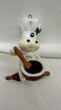 Fs Pillsbury Doughboy KEEP-A-ROLLIN Xmas Ornament Glitter Danbury Mint 2011 - £19.35 GBP