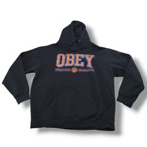 Obey Sweatshirt Size Large Obey Worldwide Propaganda Hoodie Graphic Prin... - $50.69