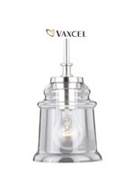 Vaxcel Toledo Mini Pendant, Satin Nickel Clear Shade 60w Up To  55” Drop - P0210 - £35.48 GBP