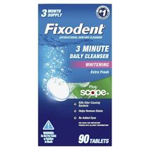 Fixodent 3 Minute Daily Cleanser Tablets Plus Scope - 90 ct (Discontinued) - €23,95 EUR
