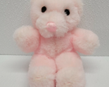 1984 APPLAUSE Teddy Bear Vintage plush baby Gumdrop teddy Pink Seated 5&quot;... - $9.64