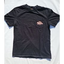 Vintage Harley Davidson Men's Size L Kuwait Pocket T-Shirt Black - $28.97