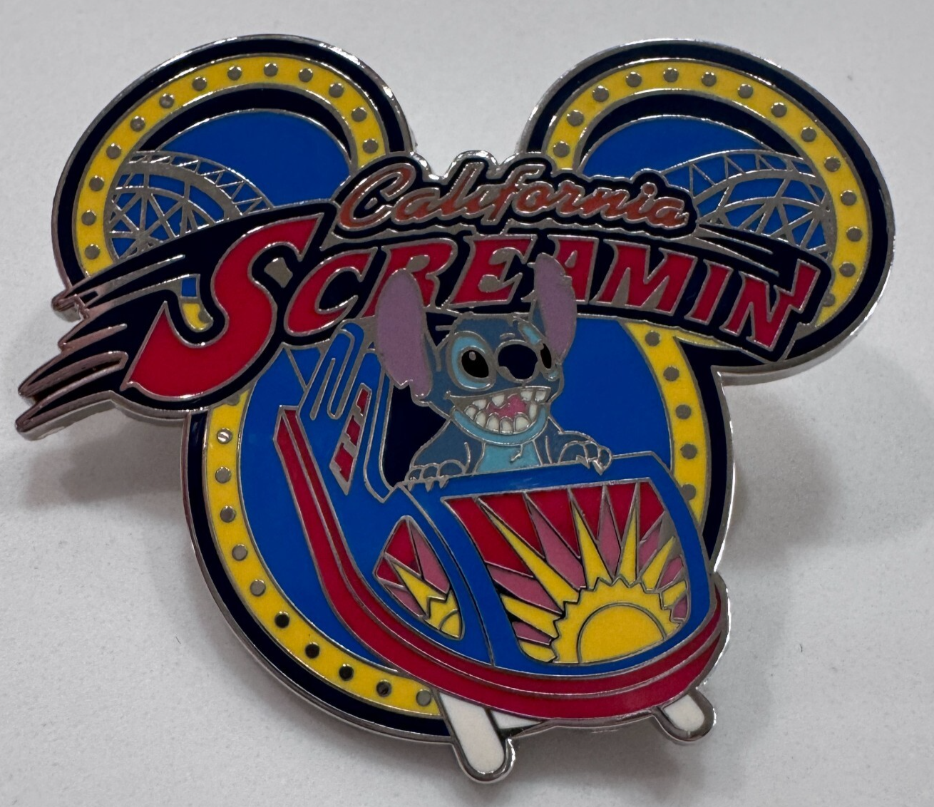 Disney California Adventure Stitch Riding Screamin Roller Coaster 2008 P... - $49.49