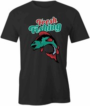 Fresh Fishing T Shirt Tee Short-Sleeved Cotton Clothing Fishing S1BCA88 - £16.59 GBP+