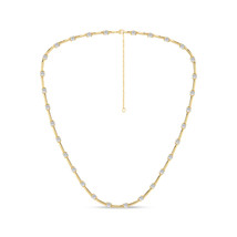14k Yellow Gold 3Ct TDW Lab Created Diamond Necklace for Women - £3,823.01 GBP