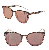 Christian Dior Step Violet Pink Havana Rose Mirrored Sunglasses Abstract Unisex - £144.02 GBP