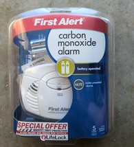 First Alert CO400 Carbon Monoxide Detector, Battery Operated , White - £14.62 GBP