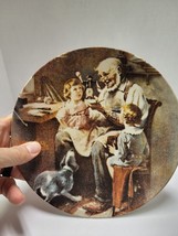 Vintage Knowles Norman Rockwell &quot;The Toy Maker&quot; Heritage Collectors&#39; Plate 1977 - £8.12 GBP