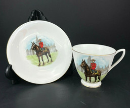 Royal Albert England Bone China Guard On Horse Parliament Tea Cup &amp; Saucer Set - £13.84 GBP