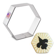 Hexagon Cookie Cutter | Made in USA | Ann Clark Cookie Cutters - £3.97 GBP