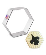 Hexagon Cookie Cutter | Made in USA | Ann Clark Cookie Cutters - £3.96 GBP