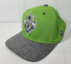 Seattle Sounders FC MLS Soccer Green Gray Adidas Hat Cap Snapback - $149.26 MXN