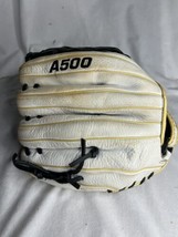 Wilson A500 Baseball Glove 11.5” RHT White and Black A05RF20115 - $39.60