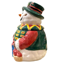 VTG World Bazaars Inc 11.5in Ceramic Santa Snowman Clown Christmas Cookie Jar - £31.64 GBP