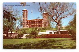 House of Parliament Building Hamilton Bermuda UNP Chrome Postcard B14 - £2.25 GBP