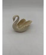 Lenox Ivory Porcelain Swan Planter Figurine - $40.38 CAD