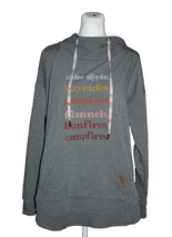 MAURICES Pullover Drawstring Sweatshirt Hoodie Gray Fall Women&#39;s Size Me... - £17.67 GBP