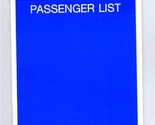 Royal Viking Sky Passenger List 1984 Trans Atlantic Crossing  - $23.73