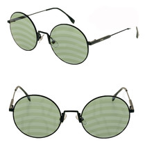 FENDI 0248 Waves FF0248S Green Stripe Flash Mirrored Sunglasses Round Runway - £110.23 GBP